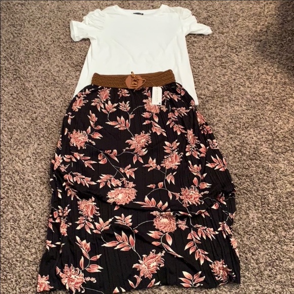 vintage retro style floral, leaf  print - Picture 2 of 4